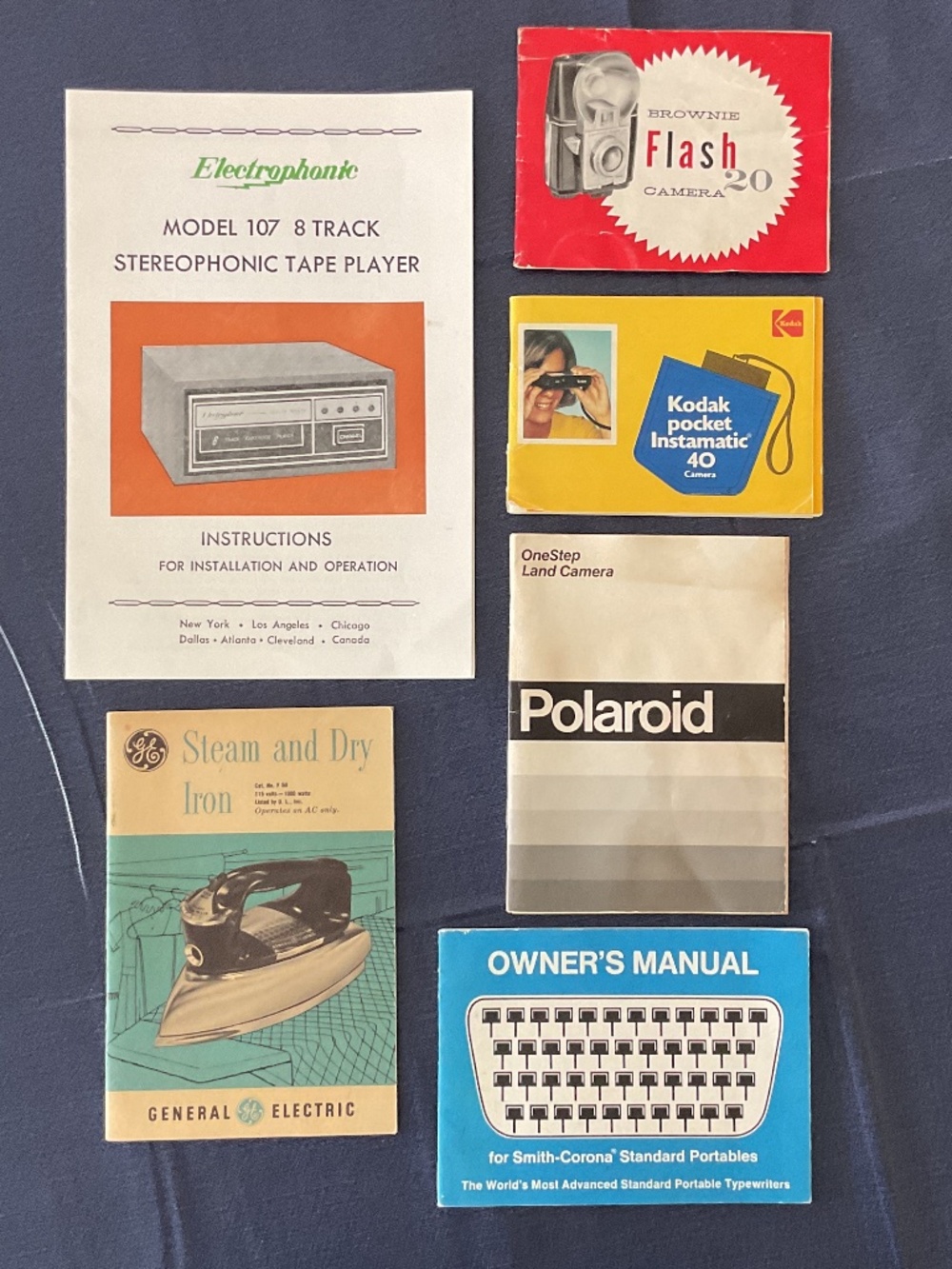 VTG Lot of Owners Manuals-Cameras + Misc